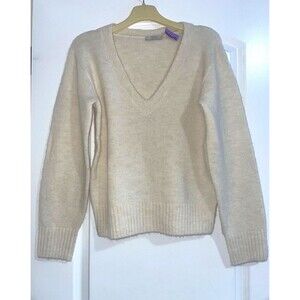 AYR Women's Alpaca Extrafine Merino Wool Blend V-Neck Sweater size S NWT